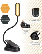3 Lighting Modes - Book Light Clip on Book Reading Light - Image 2
