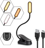 3 Lighting Modes - Book Light Clip on Book Reading Light